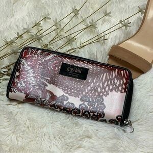 Gigi Hill ❤️ Full Sized Red, Black & White Zipper Wallet in Good Condition